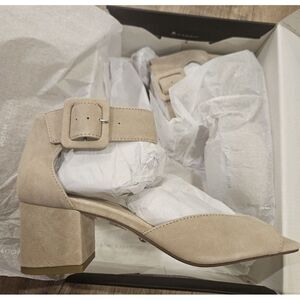 Pelle Moda Uliss Ankle Strap Sandal- Women's Sizw 8 Mushroom Color Nwb